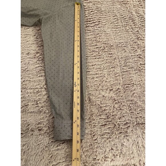 Level Ten Mens Modern XL Long Sleeve Button-Up Shirt With Floral Trim & Contrast - Picture 10 of 16